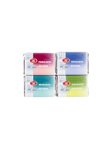 White Nights Limited Edition Granulation Metamorphoses Watercolor Collection of Professional Artist Grade Paints Vibrant Lightfast Colors by Nevskaya Palitra (Dream) - color: Dream