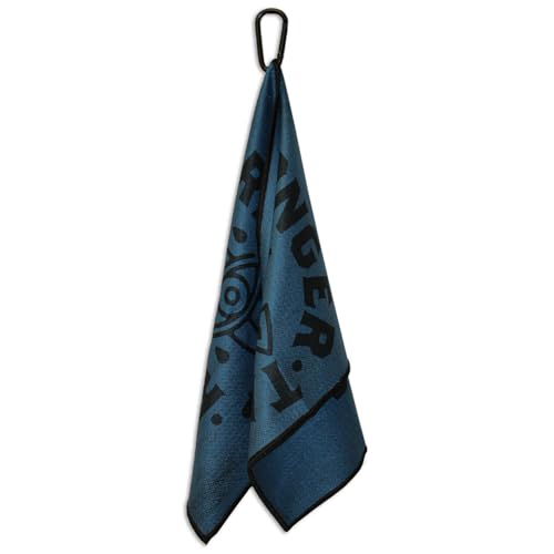 RokFit Gym & Golf Towel – Multi-Use, Quick-Dry, Durable Utility Towel with Bold Graphic and Carabiner Clip (Rise Stronger, Thrive Sharper) - color: Rise Stonger, Thrive Sharper