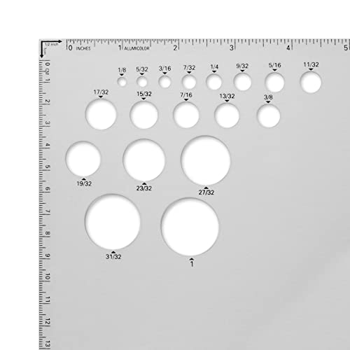 Alumicolor Aluminum 12 Inch Calibrated Drafting Triangle, 45/90 Degree