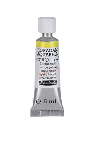 Schmincke HORADAM AQUARELL lemon yellow 5 ml,l 14215001 - color: 215 lemon yellow, size: 0.17 Fl Oz (Pack of 1)