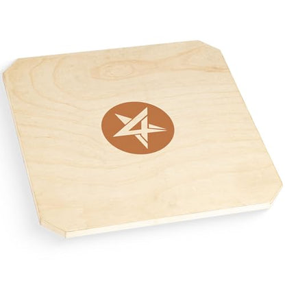 Yes4All 350LBS Professional Wooden Balance Board for Leg Workout, Anti-Slip Rocker Board, Wobble Board for Standing Desk - color: A0. Adjustable Height