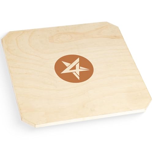 Yes4All 350LBS Professional Wooden Balance Board for Leg Workout, Anti-Slip Rocker Board, Wobble Board for Standing Desk - color: A0. Adjustable Height