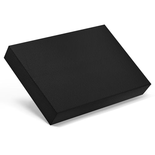 Balance Pad, 20"x16"x2.5" Non-Slip TPE Knee Cushion - color: Black - XL - 20" x 16" x 2.5"