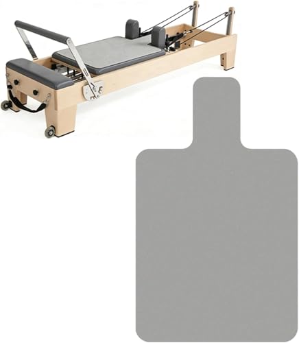 Non-Slip Pilates Reformer Mat Towel, Microfiber Sweat Cover with Silicone Dots, Extra Thick & Quick Dry for Reformer, Yoga, Home Gym Workout, Machine Protection & Hygiene - color: Grey