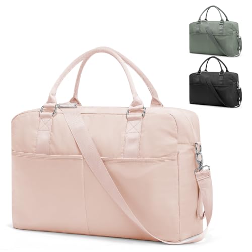 Gym Bag for Women,Travel Duffle Bag for Travel with Wet Pocket Weekender Overnight Carry On Tote Bag Luggage Bag with Trolley Sleeve Personal Item Travel Bag Hospital Diaper Bag Pink - color: M2-Pink