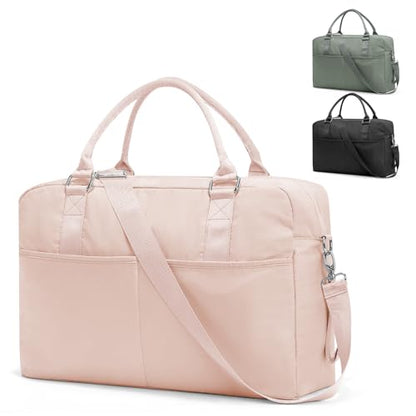 Gym Bag for Women,Travel Duffle Bag for Travel with Wet Pocket Weekender Overnight Carry On Tote Bag Luggage Bag with Trolley Sleeve Personal Item Travel Bag Hospital Diaper Bag Pink - color: M2-Pink
