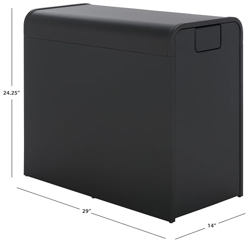 SEI Furniture - Sidekick Sport Equipment Rolling Rack - Transitional Design, Black Metal and Wood - Ideal for Bedroom, Living Room (HZ0122) - color: Black