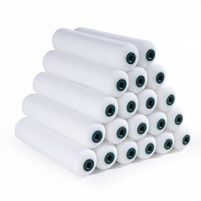 Foam Paint Roller, 20 Pack, 6 Inch Mini Paint Roller Covers, High Density Foam Paint Roller, Small Paint Rollers for All Flat Surfaces, Suitable for Wall，Kitchen Cabinets, Doors, Tables - size: 6 Inch Foam Paint roller 20 pack