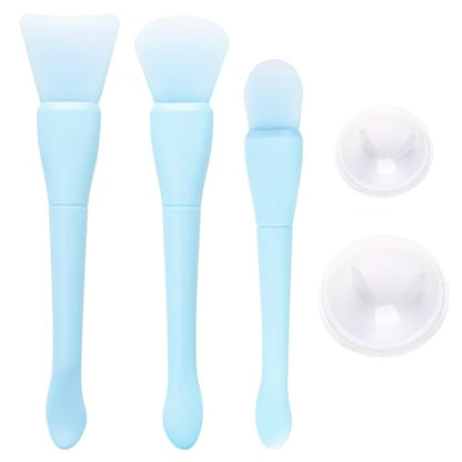 WANDIC Blue Silicone Sealing Wax Stamp Cleaning Tools Mixing Scrapers Spoon Silicone Cleaning Tools for Sealing Wax Stamp - color: Blue