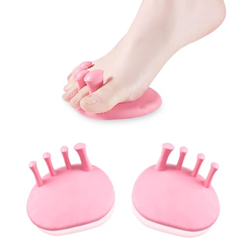 Toe Separators for Overlapping Toes Women,Pink Calf Trainer Toe Separators for Women,Multifunctional Bunion Corrector Thin Leg Exerciser,Suitable for Having Plantar Fasciitis,Bunions,Other Foot Pain - color: 2-pink