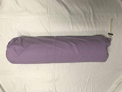 Therapist's Choice® Microfiber Bolster Cover with Drawstring Closure, Soft & Durable, Size: 6" x 27" (Cover Only, Bolster Not Included) (Lavender) - color: Lavender