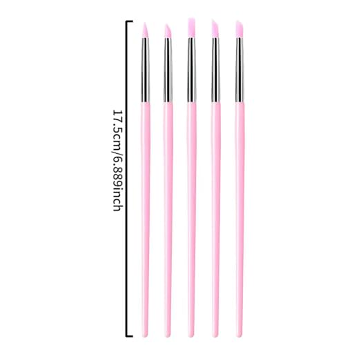 20Pcs Silicone Sculpting Tools, Colorful Clay Sculpting Tools, Multi-Shape Silicone Brushes, Pottery Modeling Tools for Polymer Clay, Ceramics, Nail Art, Fondant & Craft DIY - color: Mix