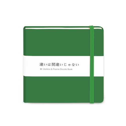 5x5" Sketchbook,Pocket Hardcover Notebooks,Sketch Books for Drawing Writing | 80gsm Blank Pages,96Sheet/192Pages,PU Leather Cover,Portable Small Size for Sketching,Diary Memo Planner.Grass Green - color: A-PU-grass green