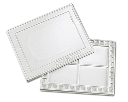 Creative Mark Watercolor Palette with Cover – 42 Wells and 4 Mixing Areas, 12" x 16" Lightweight Plastic Palette for Watercolor, Acrylic, or Gouache Paints