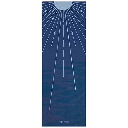 Gaiam Yoga Mat Classic Print, 4mm Non-Slip Mat - color: Moonlit Tide