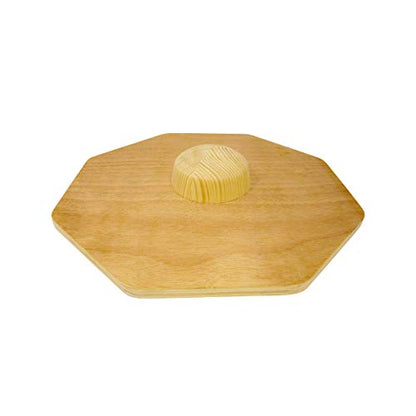 Trademark Innovations Wood Octagonal Therapy Exercise Balance Board Wobble Rocker