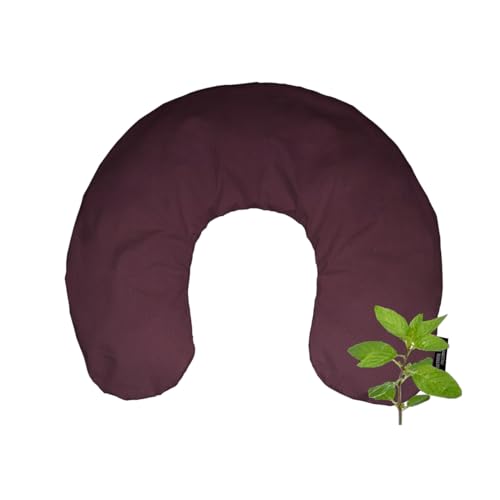 Mother Earth Pillows Large Triggerpoint Flax Pillow for Neck and Shoulders (Eggplant - Refresh Herbal Blend) - color: Eggplant - Refresh Herbal Blend