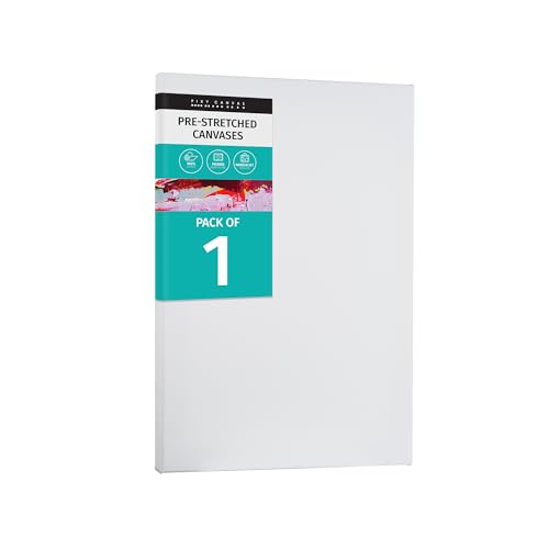 Value Pack of 1 Stretched Canvas 11x17 inch, 3/4 (0.75) inch deep for Your Paintings/Artwork/Wall Art/Wall Decor (Pack of 1 Canvas, 11 x 17 inch, Portrait) - size: 11 x 17 inch, style: Pack of 1