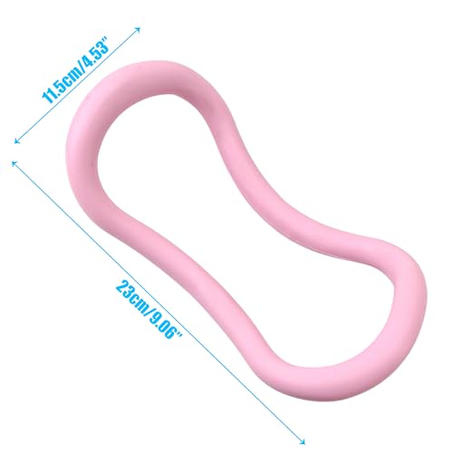 Set of 2 Yoga Rings for Leg, Calves, Calf Pilates, Fitness Circle Equipment for Women, Resistance Stretch Circles Tool with Massage Points, Home Exercise Workout Training Support Sport