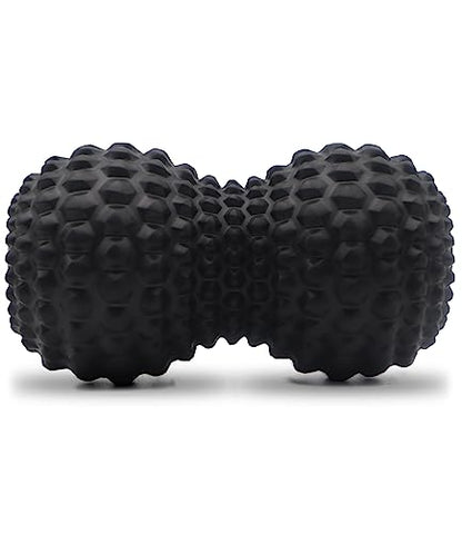 KITWILD Peanut Massage Ball, Double Lacrosse Massage Roller Ball, Black - color: Black