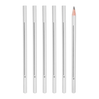 PATIKIL 5B Graphite Pencils for Drawing, 6Pcs Sketching Pencils Wood Art Supplies Set Hexagonal Pen Break-Resistant Lead for Painting Sketching Artist Design - style: 5B