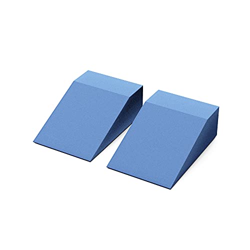 StrongTek Yoga Wedge Blocks, Soft EVA Foam, Set of 2 with Carry Bag | Soft Wrist, Ankle and Heel Support, Balance and Strength Training, Squats, Push-Ups, Planks, Yoga, Pilates, Easy to Clean