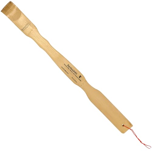 BambooMN 17 Inch Bamboo Wooden Back Scratchers for Itchy Stress Relief, 20 Units - color: 17" Back Scratcher, size: 20 Units
