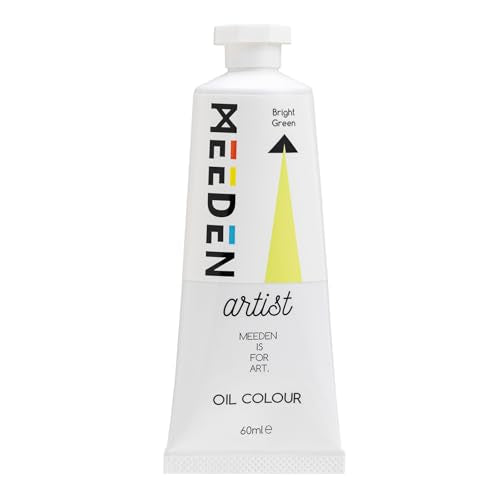 MEEDEN Artist Grade Oil Paint: Bright Green - 60ml/2oz Tube | Professional Art Paints and Supplies for Canvas Painting - color: Bright Green, size: 2 Fl Oz (Pack of 1)