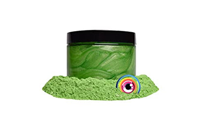 Eye Candy Pigments Premium Green Mica Powder - Green Tea (50gr) - for Epoxy, Resin, Soap, Paint, Woodworking, Acrylic Pouring, Bath Bombs, Fishing Lures - DIY Arts and Crafts Additive - color: Green Tea