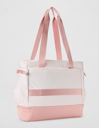 STANLEY Vitalize Tote| Gym, Work & Travel Bag with Laptop Sleeve | Expandable Bottom Compartment | Tumbler & Water Bottle Pockets | Durable Recycled Fabric | Rose Quartz - color: Rose Quartz, size: Tote
