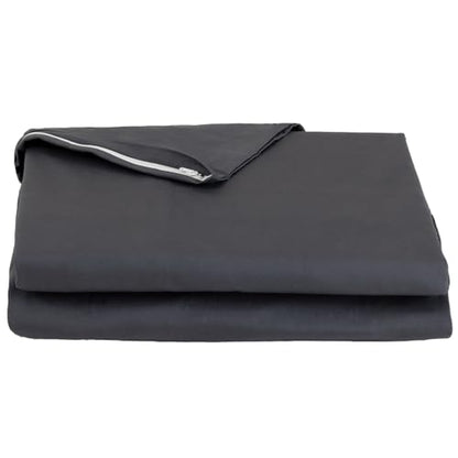 FULI 100% 면 지퍼 이불 커버, 시키부톤, 트윈 XL, 다크 그레이 - color: 다크 그레이., size: 트윈 XL