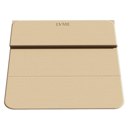 Foldable Yoga Mat 74"x47.2"x 0.4" – Large Yoga Mat - color: Cream