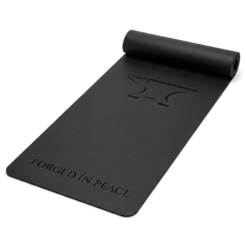 Men’s Yoga Mat – Premium Non-Slip Surface, High-Grade Strength & Durability, Extra Grip & Cushion, Black