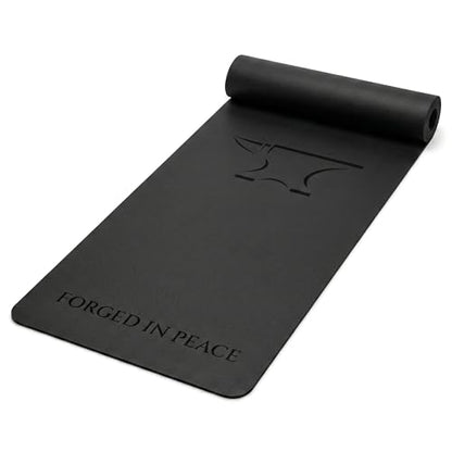 Men’s Yoga Mat – Premium Non-Slip Surface, High-Grade Strength & Durability, Extra Grip & Cushion, Black