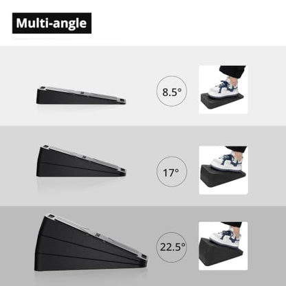 Slant Board for Calf Stretching, 6 Packs Adjustable Angles Non-Slip Rubber Slant Board,Squat Wedge Stretcher Equipment for Physical Therapy Home Exercise,Calf Stretch Wedge Improve Lower Leg
