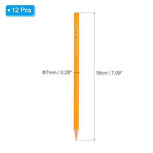 PATIKIL Orange Yellow Colored Pencils Set,12 Pcs Oil Color Pencils Wooden Coloring Drawing Pencil for Artists Art Painting - color: Orange Yellow