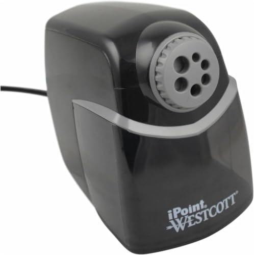 Westcott iPoint Heavy Duty Electric Pencil Sharpener for Home, School, and Office (Pack of 6) - size: Pack of 6, style: iPoint