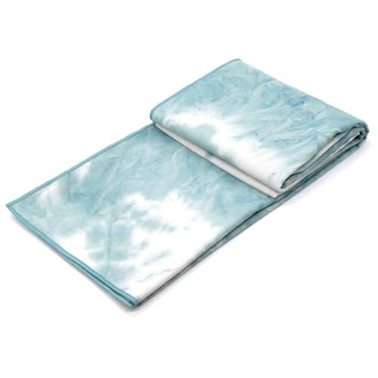 Eunzel Hot Yoga Mat Towel, Ultra-Absorbent Microfiber 72" x 26.5" | Ultra Absorbent Microfiber, Soft Touch Fabric, Quick Dry, Hot Yoga & Pilates, Machine Washable - color: Z-lavender& Mint Green (2 Pack )