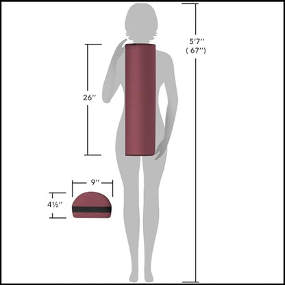 Saloniture Jumbo Half Round Massage Table Bolster Under-Knee Pillow Pad - 26 x 9 x 4.5 Inch - Burgundy - color: Burgundy