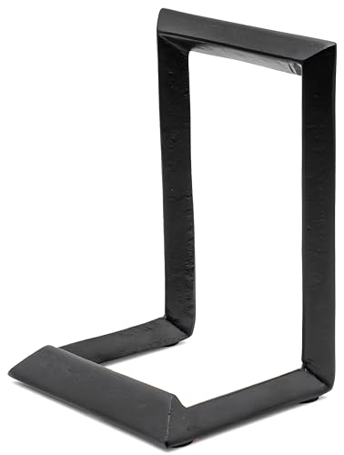Red Co. 8” Decorative Metal Display Plate Stand and Art Holder Easel in Black Finish - color: Black