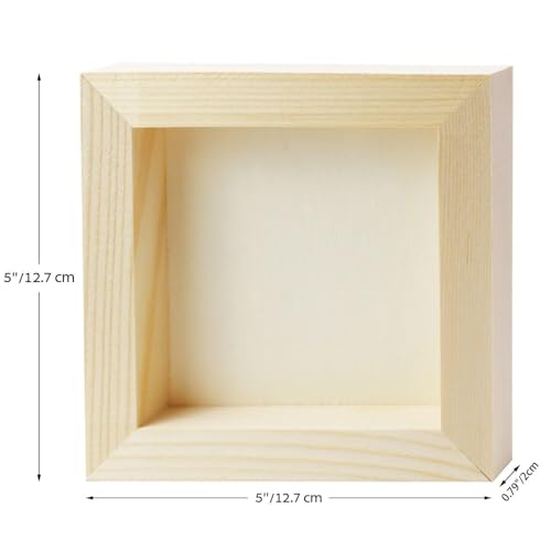 FSWCCK 10 Pack 5 x 5 inch Wood Panel Boards, Unfinished Wood Canvas Panels for Crafts, Painting Canvas, DIY Art Projects, Pouring, Arts Use with Oils, Acrylics - size: 5"X 5" 10 Pack