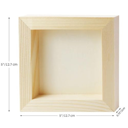 FSWCCK 10 Pack 5 x 5 inch Wood Panel Boards, Unfinished Wood Canvas Panels for Crafts, Painting Canvas, DIY Art Projects, Pouring, Arts Use with Oils, Acrylics - size: 5"X 5" 10 Pack