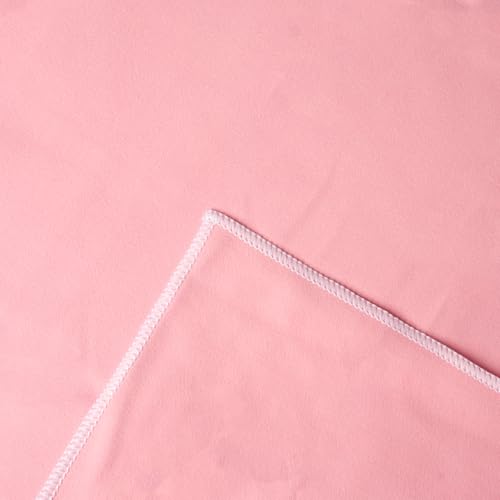 Eunzel Hot Yoga Mat Towel, Ultra-Absorbent Microfiber 72" x 26.5" | Ultra Absorbent Microfiber, Soft Touch Fabric, Quick Dry, Hot Yoga & Pilates, Machine Washable - color: Pink/ White