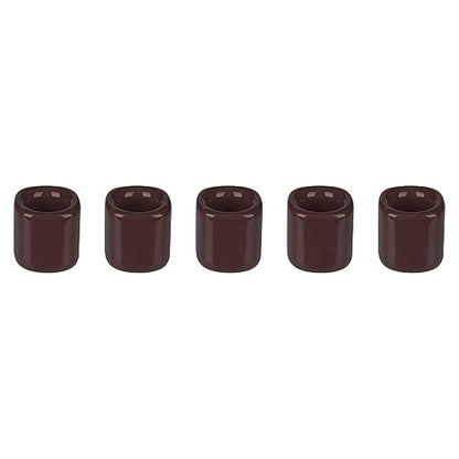 Mega Candles 5 pcs Brown 1/2 Inch Diameter Ceramic Chime Ritual Spell Candle Holders, Great for Casting Chimes, Meditation, Rituals, Spells, Vigil, Witchcraft, Wiccan Supplies - color: Brown, size: 5 Pieces