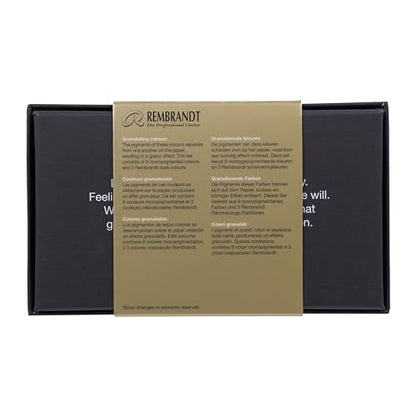 Rembrandt Watercolour Metal Granulating Set of 12 x Half Pans