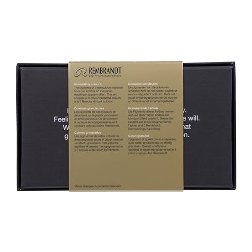 Rembrandt Watercolour Metal Granulating Set of 12 x Half Pans