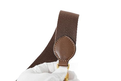 Solid Color Canvas Purse Strap Handbag Strap Adjustable Replacement Cross Bands - color: Coffee
