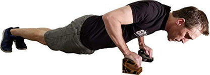 Pushup Bars - Safe Push Up Bars - Strength training Pushup Stands Perfect for Home Gym & Traveling Fitness - Lightweight, Non-Slip Bodyweight Training Workouts Blocks - color: Gold