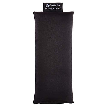 EARTHLITE Holistic Alchemy Aromatherapy Eye Pillow - 100% Silk Cover, Natural Herbs & Flax Seeds, Weighted, Cooling & Soothing - color: Black Onyx