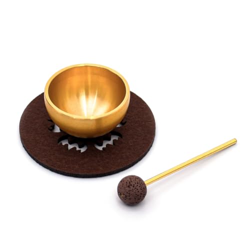 Mini Singing Bowl Set, Healing Instrument with Striker & Cushion, For Yoga, Meditation, Mindfulness, Stress Relief Tool and Unique Gifts